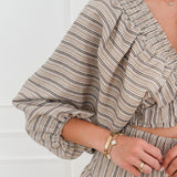 Caramel Striped Ensemble