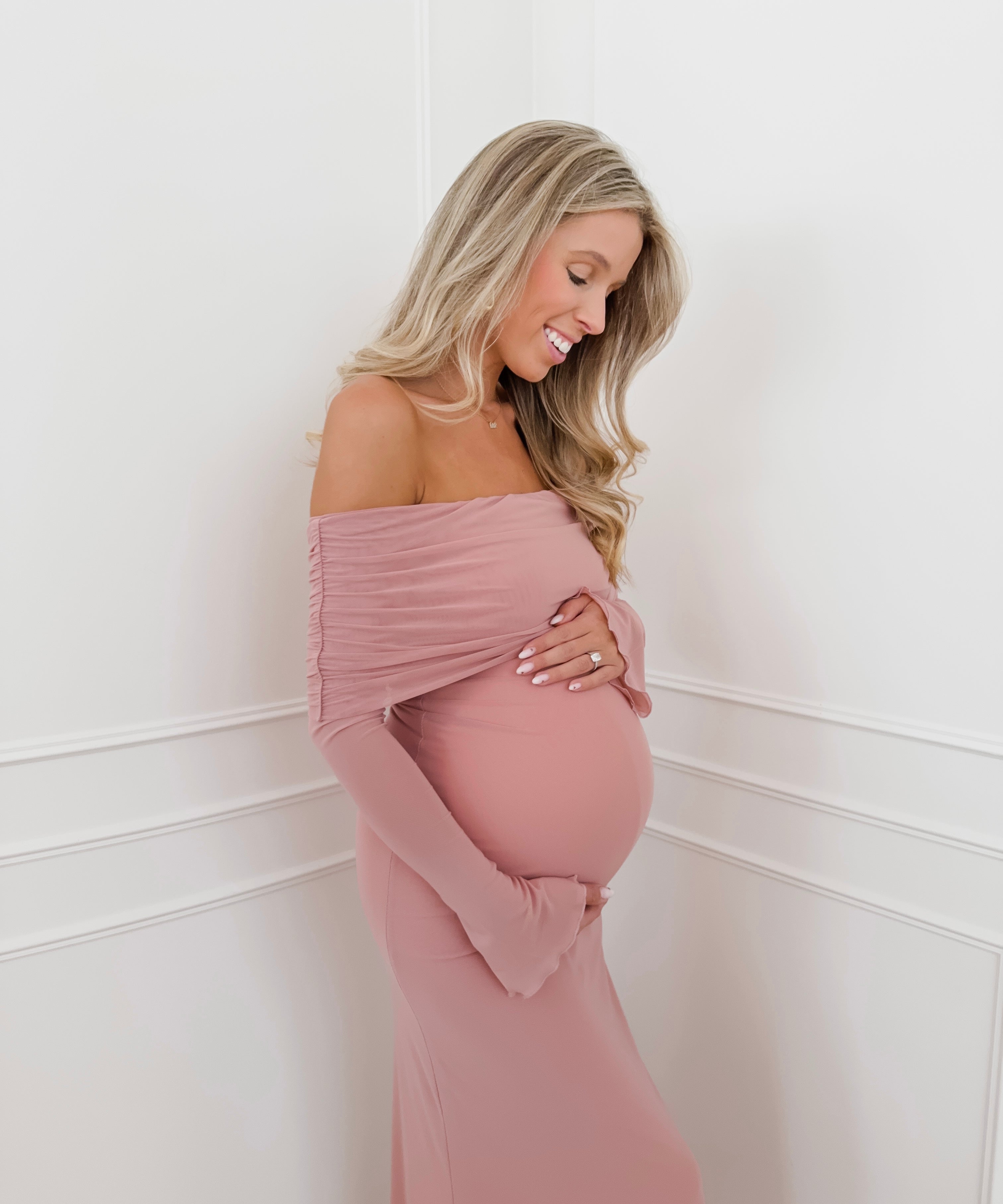 Old Pink Pia Long Dress
