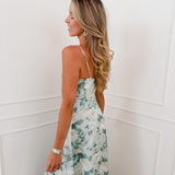 Green Filippa Floral Corset Dress