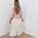 Cream Black Polka Dots Christine Skirt