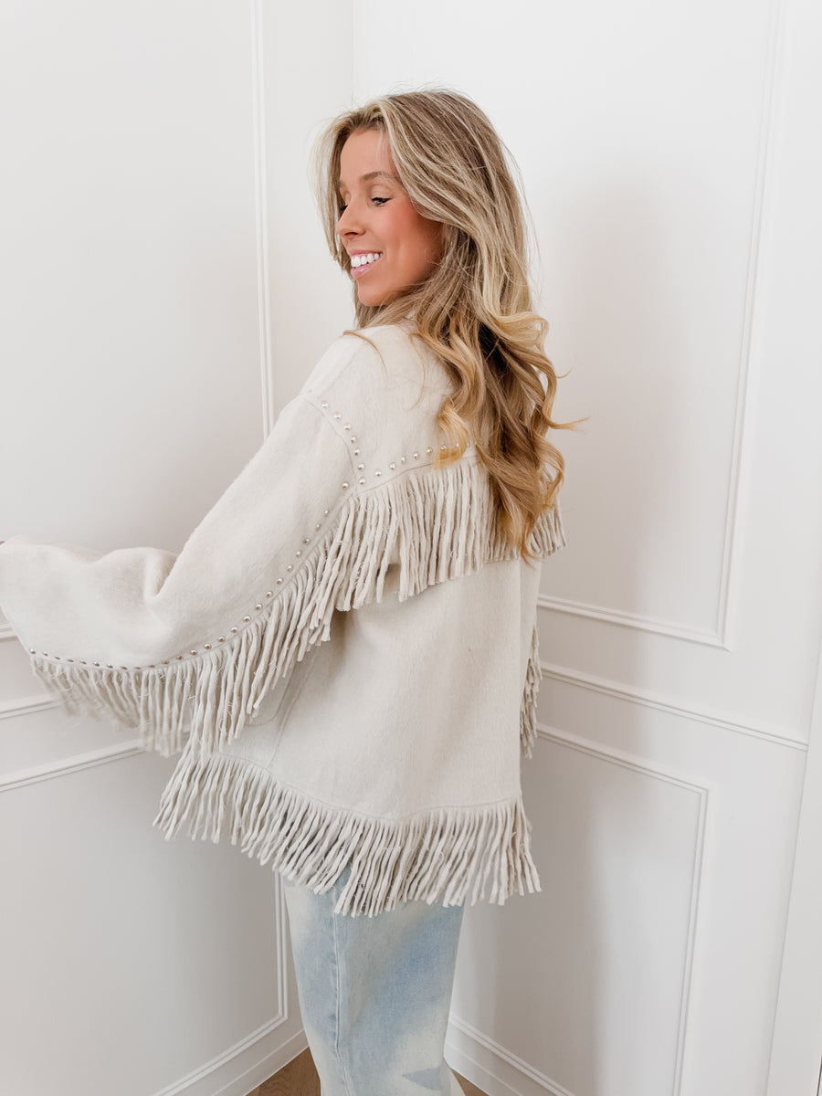 Greige Ginny Studs Jacket