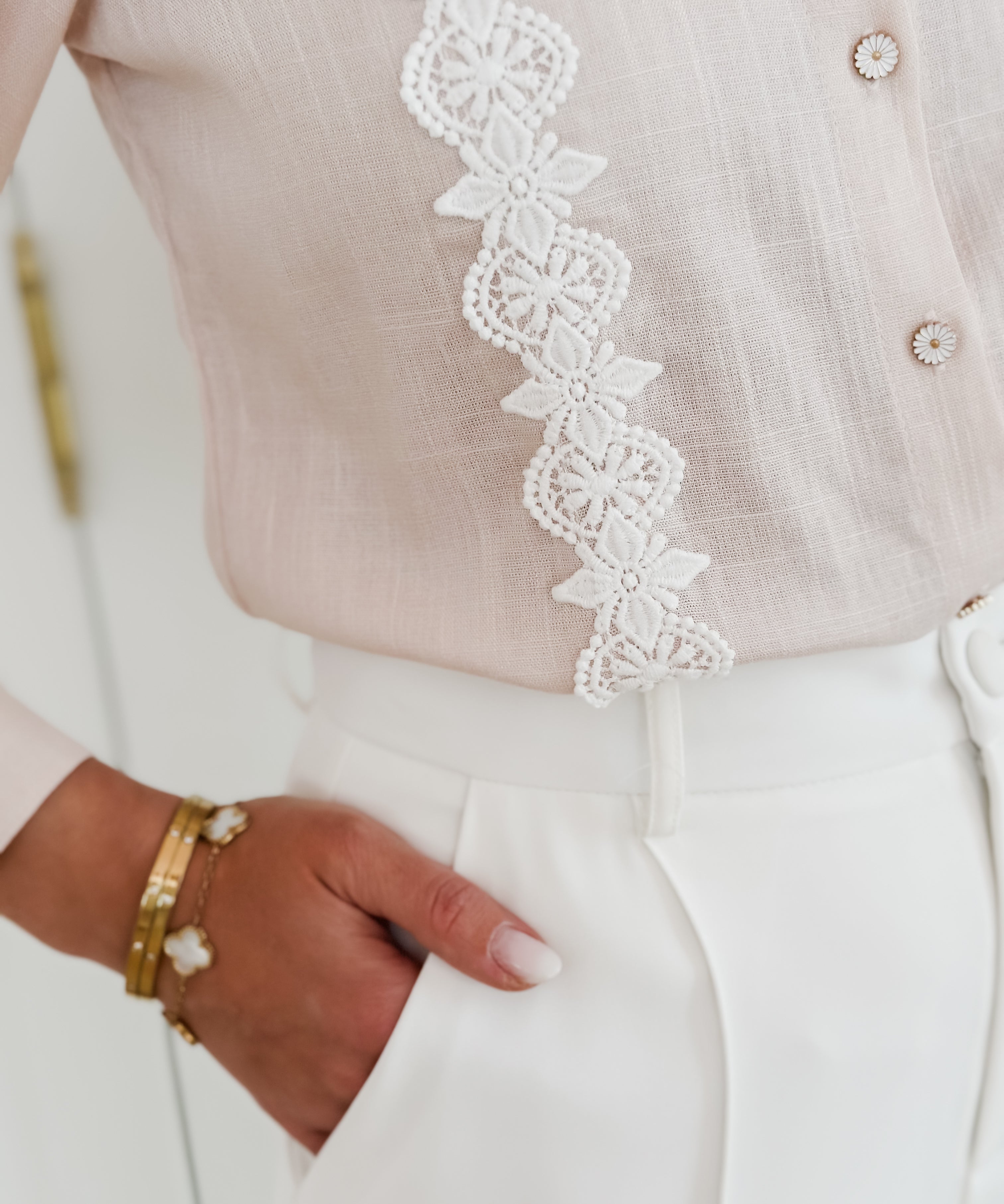 Soft Pink Eline Blouse
