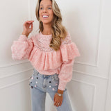 Blue Maeve Flower Bedazzled Jeans