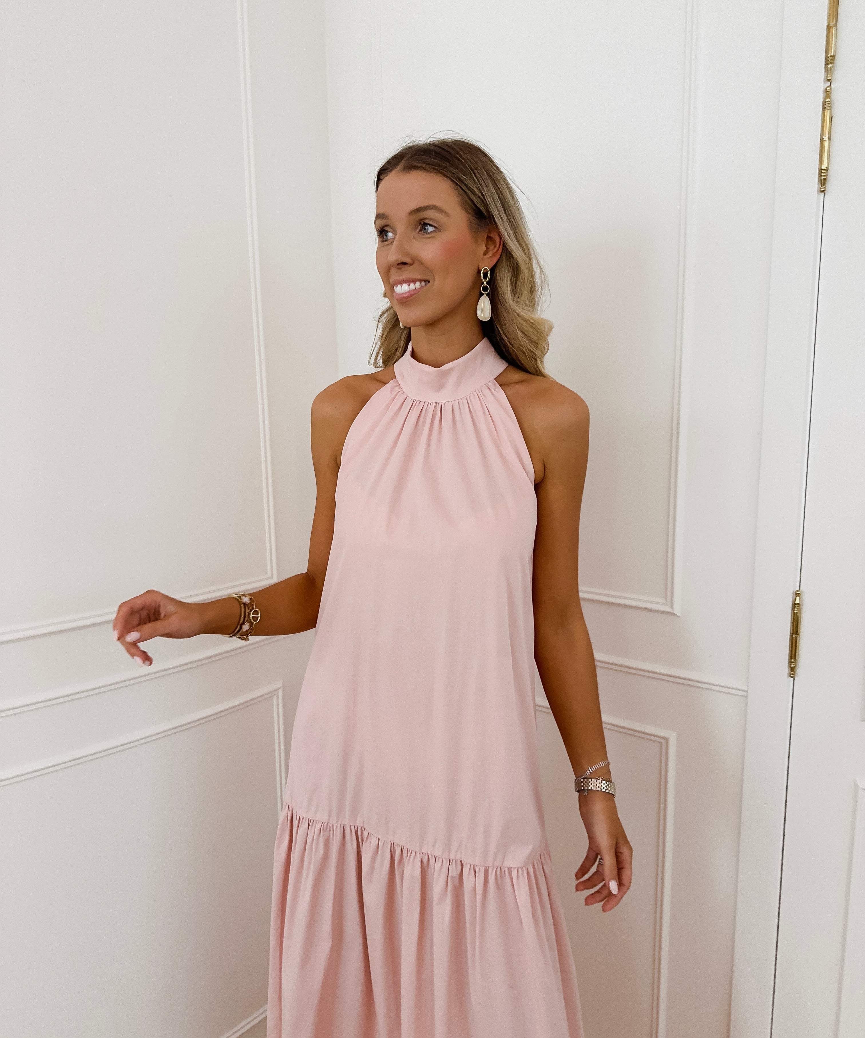 Pink Cotton Alyssa Dress