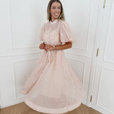 Powder Pink Diamond Dress