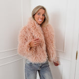Blush Lou Faux Fur Jacket