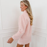 Bunny Pink Golden Button Skirt