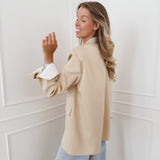 Ocher Yellow Striped Blazer