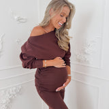 Brown Cozy Ceyda Dress