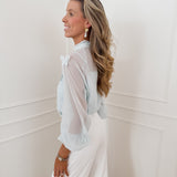 Turquoise Marjorie Butterfly Blouse