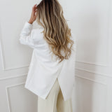 White Back Split Blazer