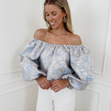 Light Blue Cinderella Cilou BLOUSE