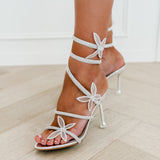 Silver Diamond Butterfly Louise Heels
