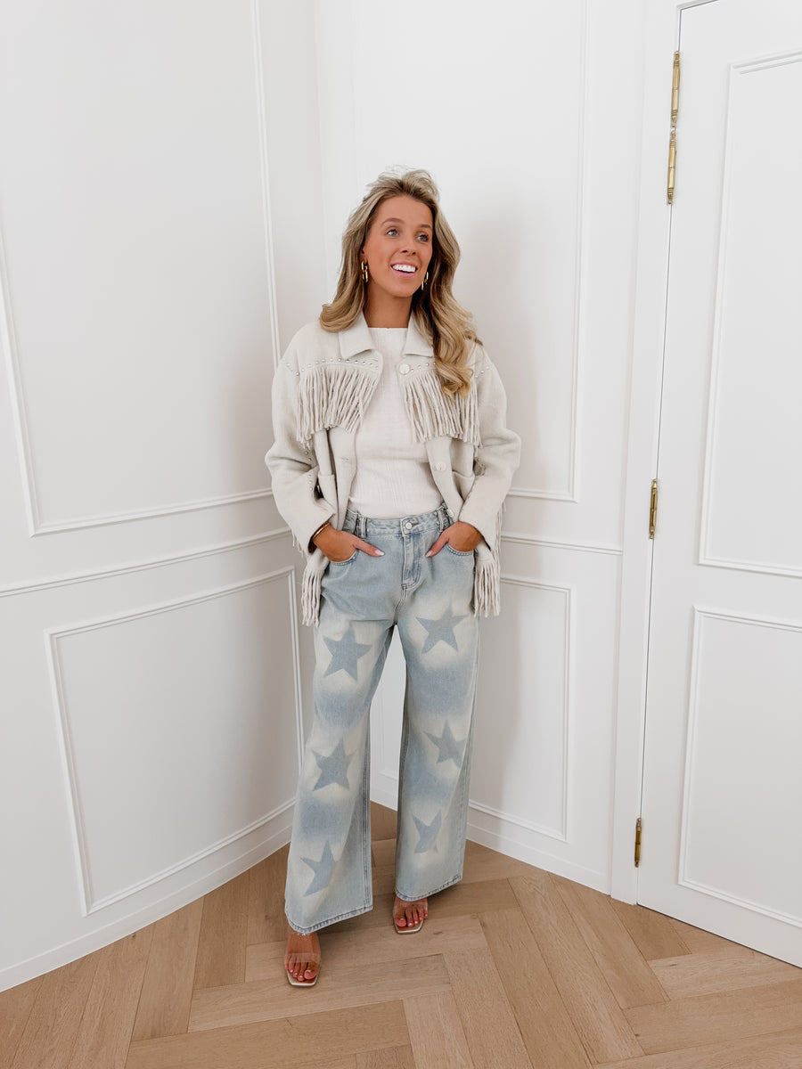 Greige Ginny Studs Jacket