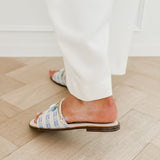 Blue Ecru Fianne Chain Slippers