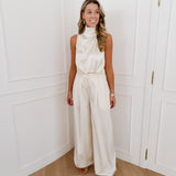 Ivory Floreen Satin Ensemble