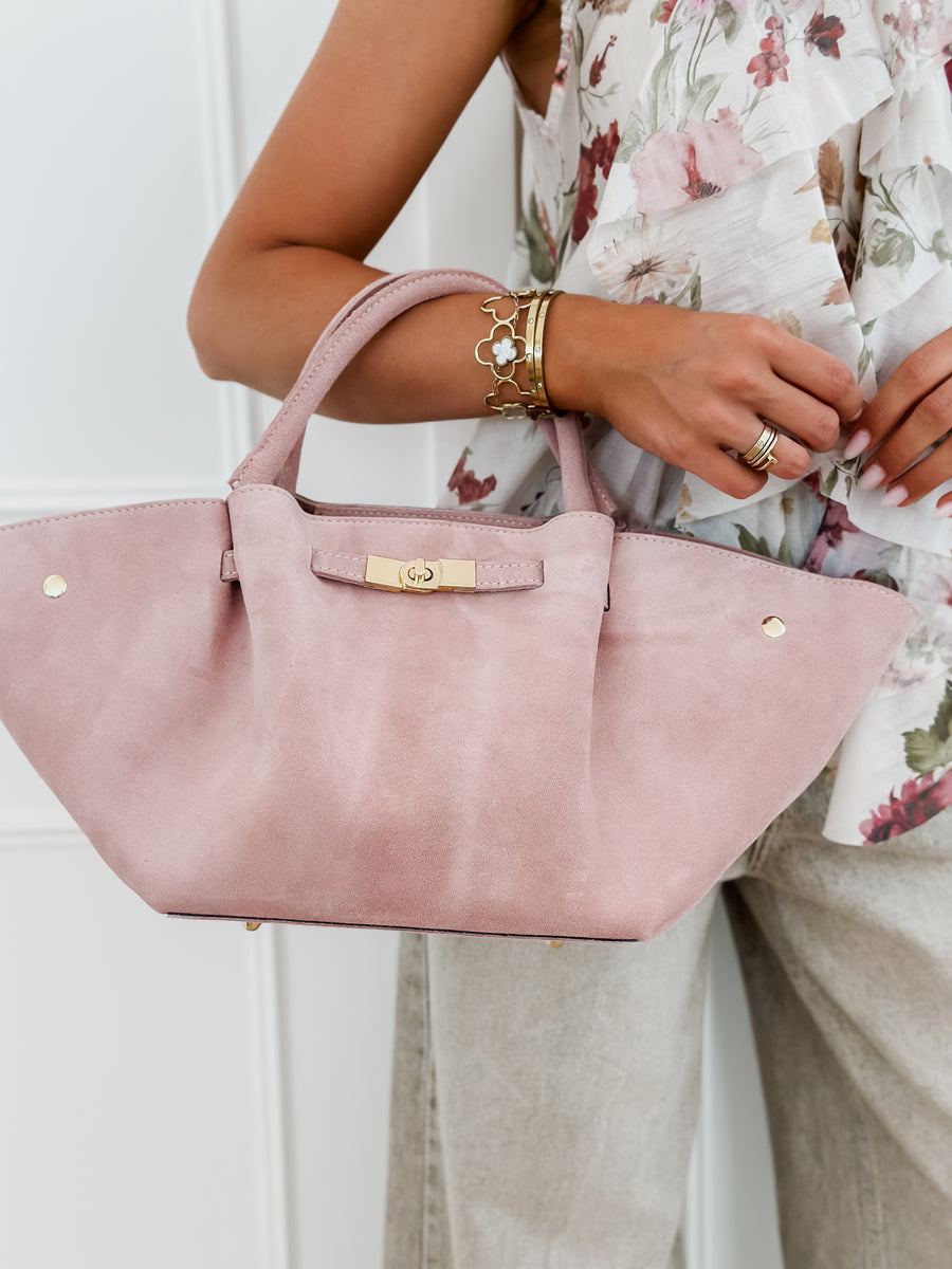 Suede Pink Anne Bag