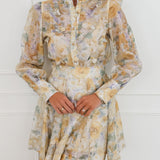 Yellow Eliette Golden Pearl Floral Ensemble