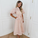 Powder Pink Diamond Dress