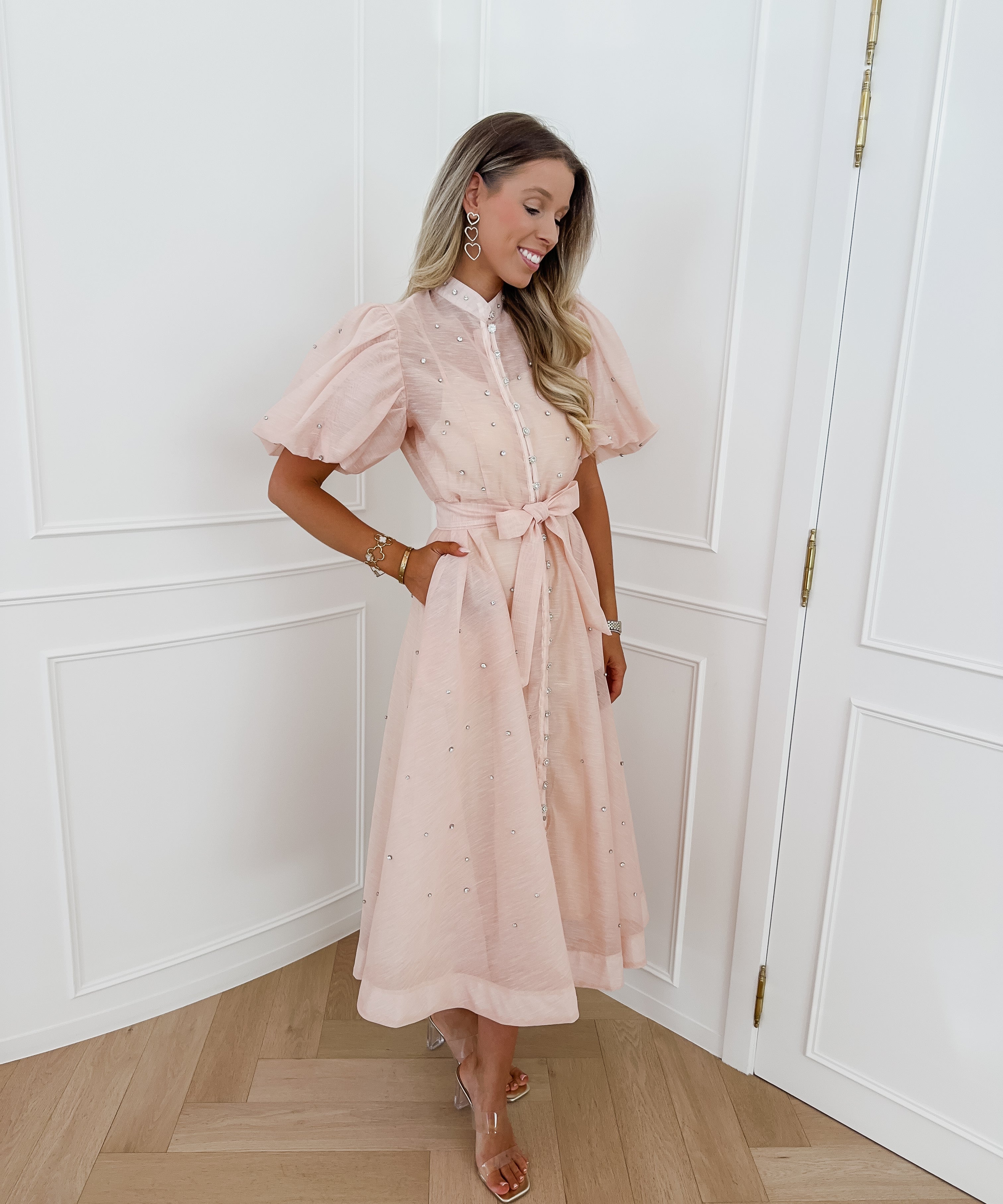 Powder Pink Diamond Dress