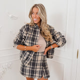 Beige Grey Umisa Jacket