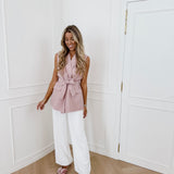 Nana Old Pink Sleeveless Blazer