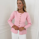 Barbie Pink Long Sleeve Kylie Gilet