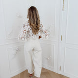 Cream Balloon Marinde Jeans