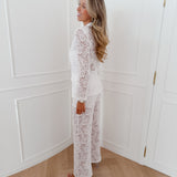 White Luisa Lace Trouser