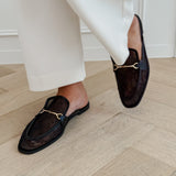Black Diamond Buckle Loafers