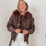 Dark Brown Farah Jacket