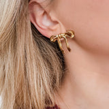 Golden Bow Earrings