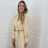 Mustard Yellow Ellis Cache Coeur Blouse