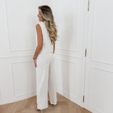 Beige Lace Line Ensemble