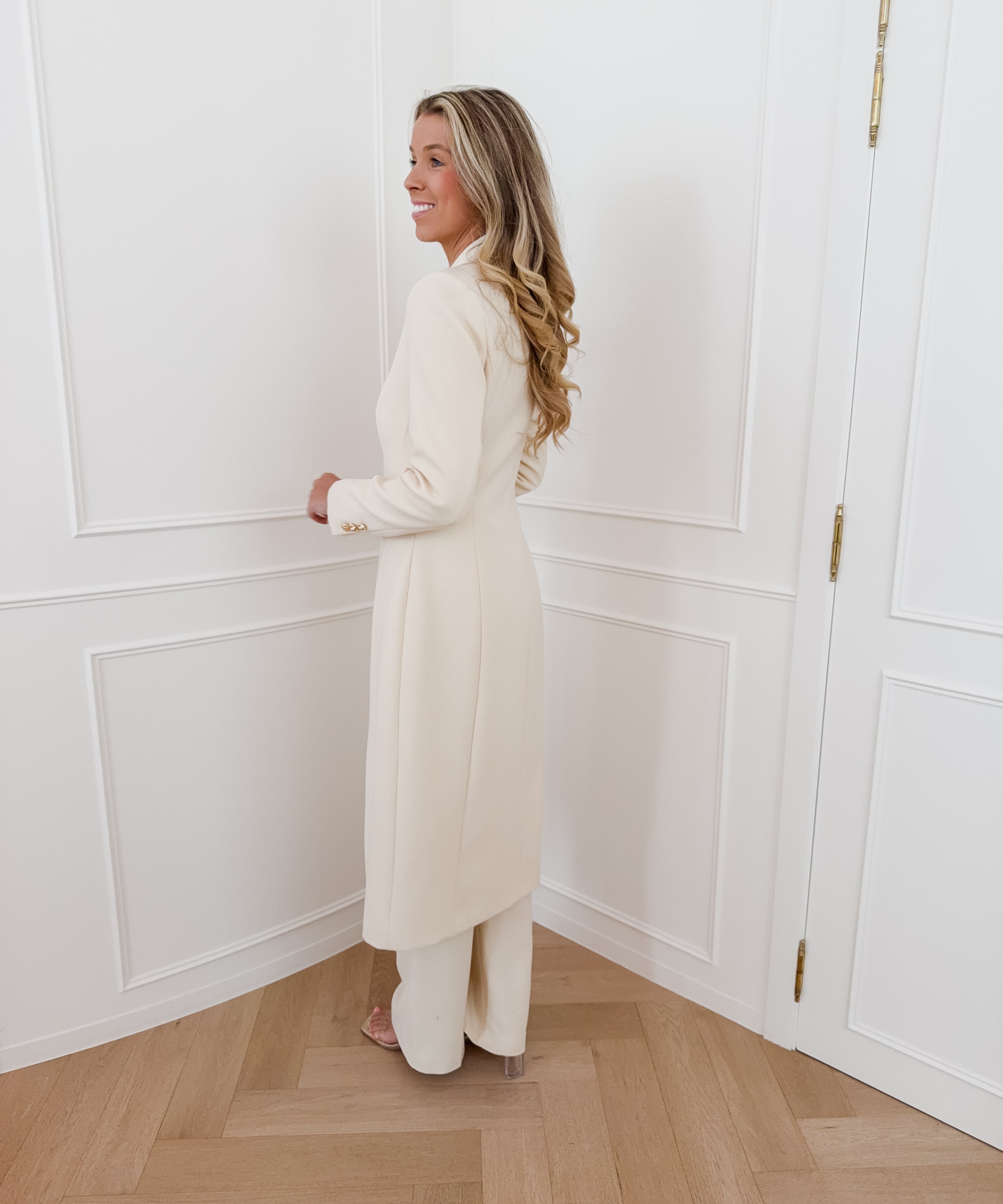 Vanilla Ameline Golden Button Long Coat