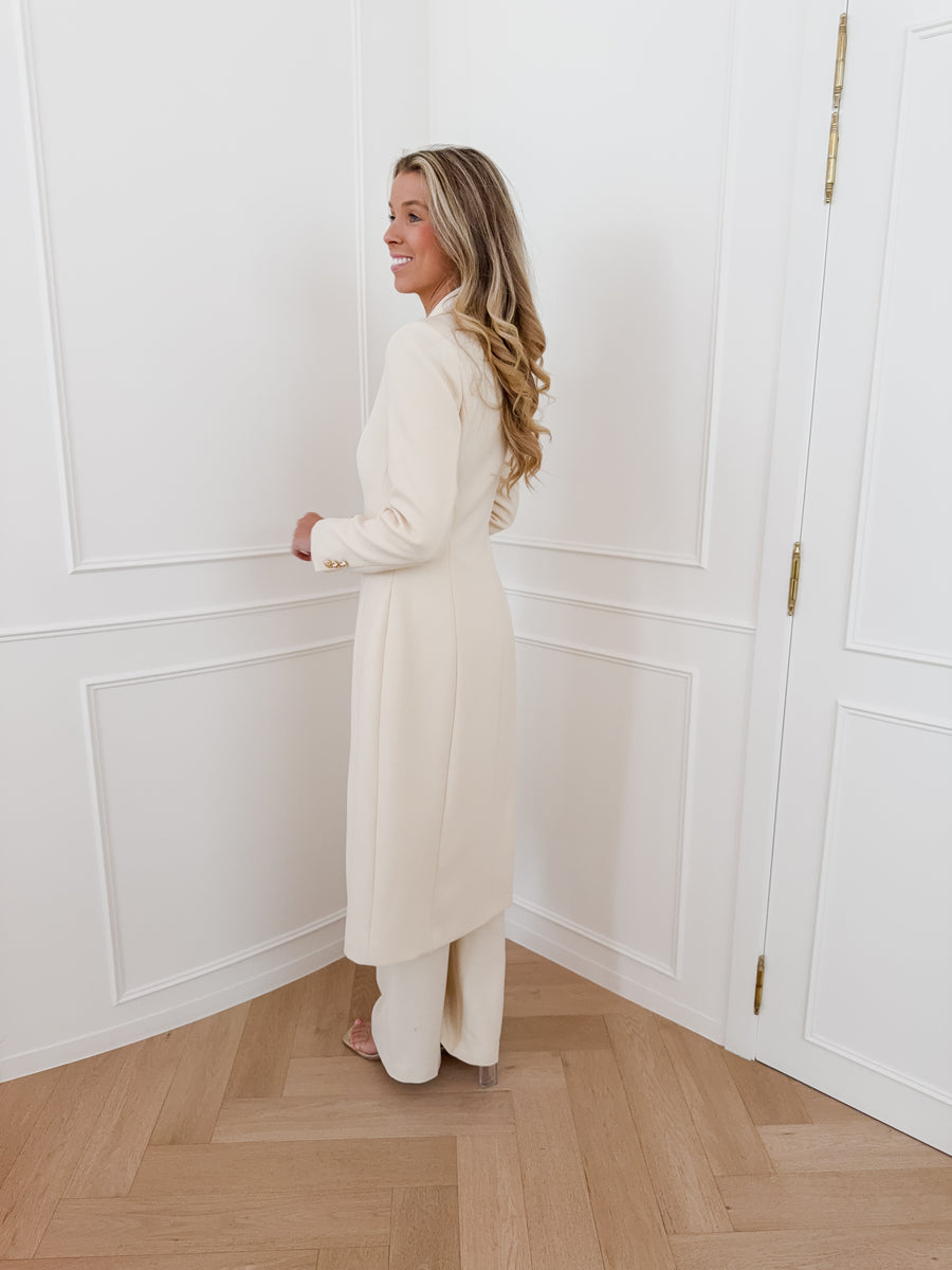 Vanilla Ameline Golden Button Long Coat
