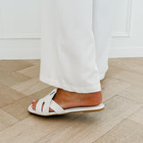 White Brigitte Slippers