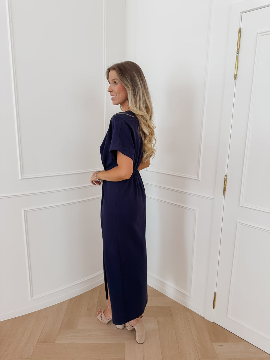 Navy Analise Bow Dress