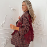 PRE ORDER Bordeaux Vichy Phillon Blazer