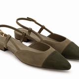 Khaki Brown Liyana Ballerina NOG TELLEN