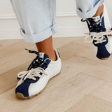 Blue White Fiene Sneakers