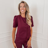 Bordeaux Esmeralda Blouse
