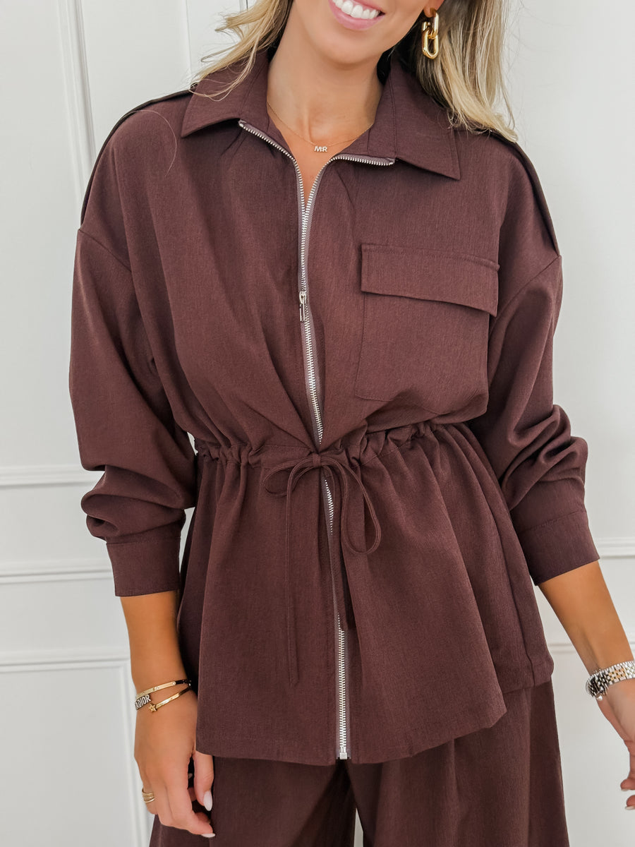 Brown Red Elona Jacket