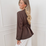 Dark Brown Joanna Blazer