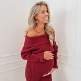 Wine Red Bandeau Camila Ensemble