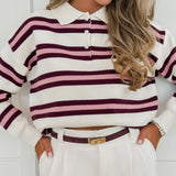 Cream Striped Melle Sweater
