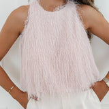 Soft Pink Ulsana Ruffle Top