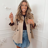 PRE ORDER Beige Brown Black Flower Gulietta  Jacket