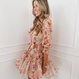 Nude Multicolor Lucianne Floral Dress