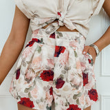 Multicolor Flower Elmira Short